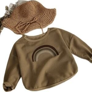 New kid’s rainbow pullover shirt size 12-24 months